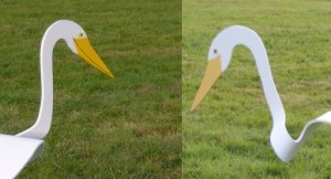 A gauche "jaune paille" à droite "jaune clair".